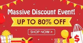 Massive Discount Event! UP TO 80% OFF